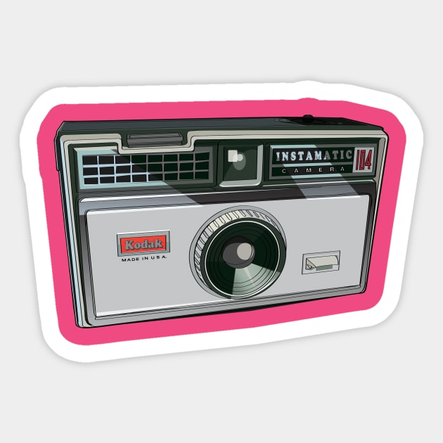 Instamatic Camera Sticker by threeblackdots